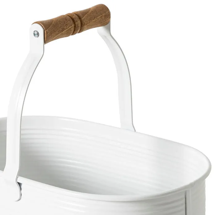 Mudo Home Roma Kulplu Düzenleyi̇ci̇ Mat Beyaz 32x18x26