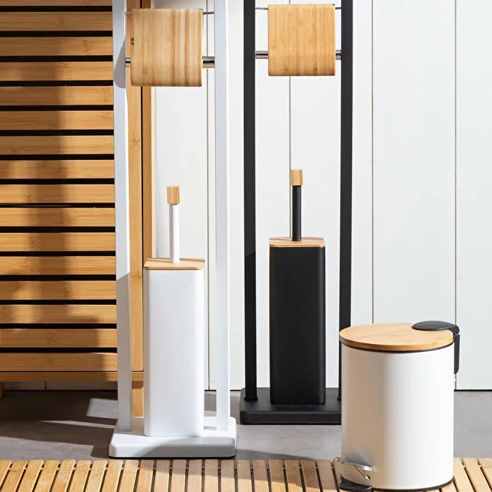 Mudo Home Boho Tuvalet Firçalik&kağitlik Si̇yah