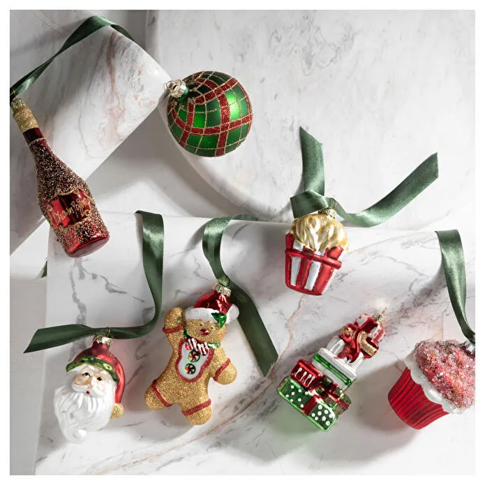 Mudo Home Red Cupcake Ağaç Süsü 10 Cm