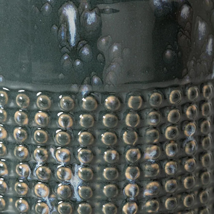 Mudo Home Azul Serami̇k Vazo 18x16cm