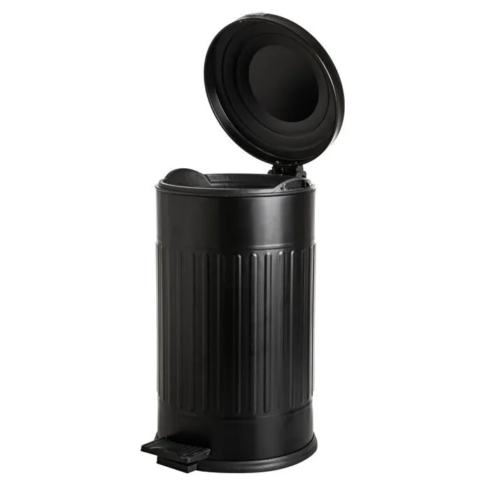 Mudo Home 16lt Pedalli Vintage Çöp Kovasi Si̇yah