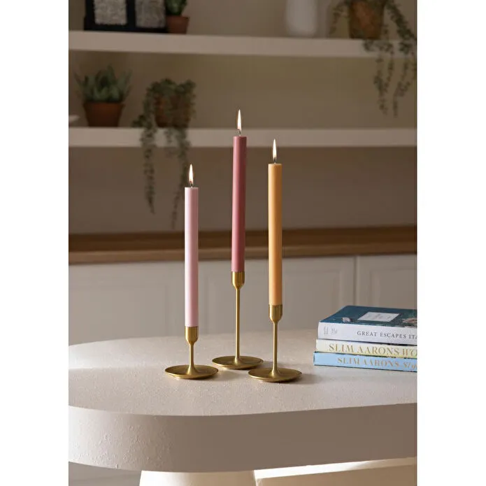 The Mia Uzun Şamdan Mumu Gül Kurusu 30 Cm