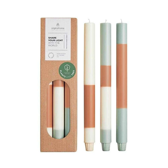 The Mia Dekoratif Mum 3lü Çam Ağacı 30 Cm