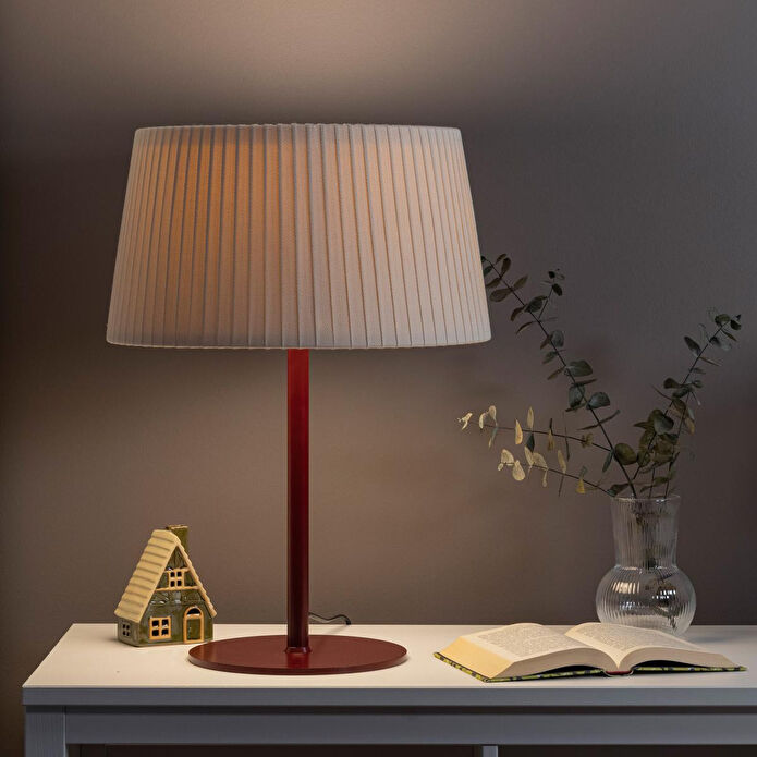 Soli Workshop Esenta Medium Metal Masa Lambası - Bordo