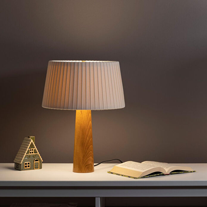 Soli Workshop Esenta Small Ahşap Masa Lambası - Meşe