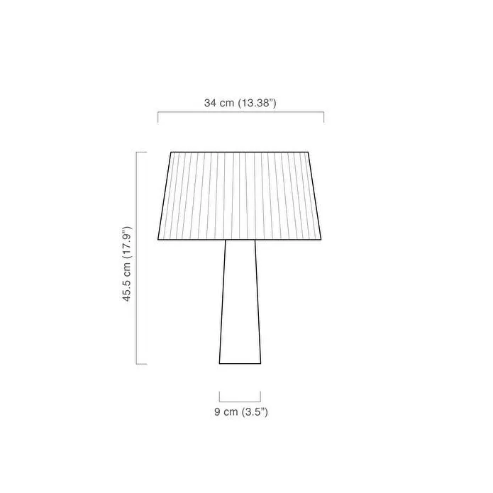 Soli Workshop Esenta Small Ahşap Masa Lambası - Maun