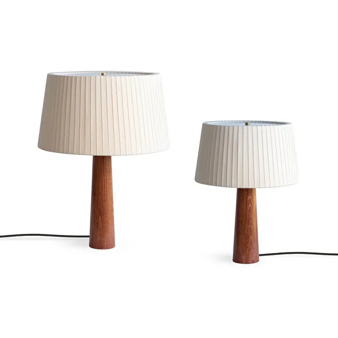 Soli Workshop Esenta Medium Ahşap Masa Lambası - Maun