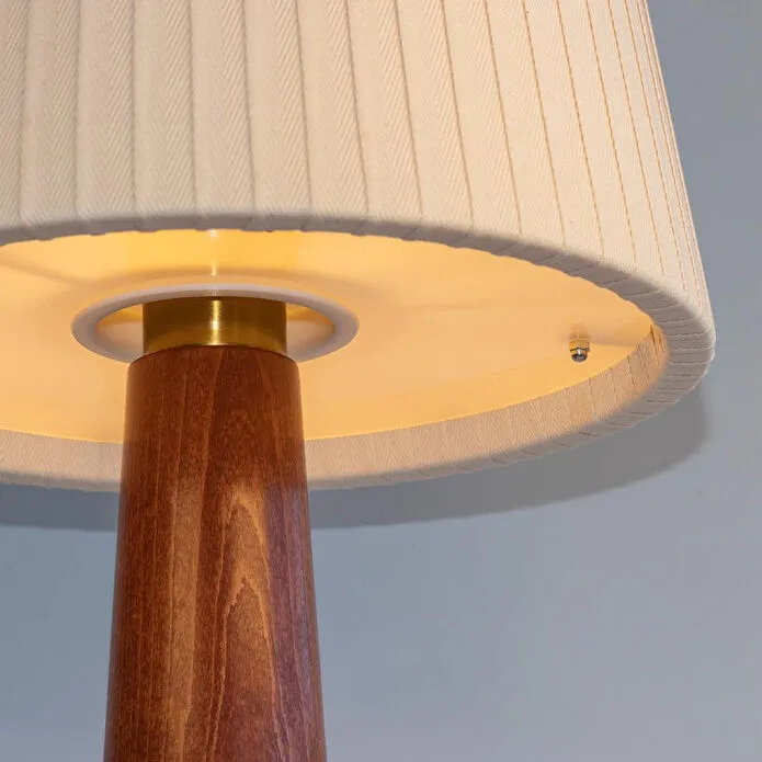 Soli Workshop Esenta Medium Ahşap Masa Lambası - Maun