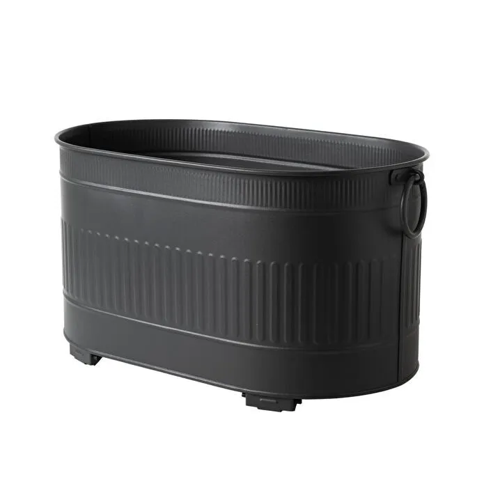 Mudo Home Si̇yah Katlanabi̇li̇r Ayakli Odun Kovasi 55 Cm