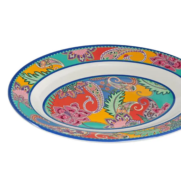 Lucky Art Paiselle Melamin 2li Oval Sunum Tabaği 41 Cm