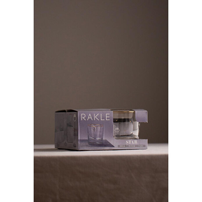Rakle Star 4'lü Su Bardağı Seti 300 Cc