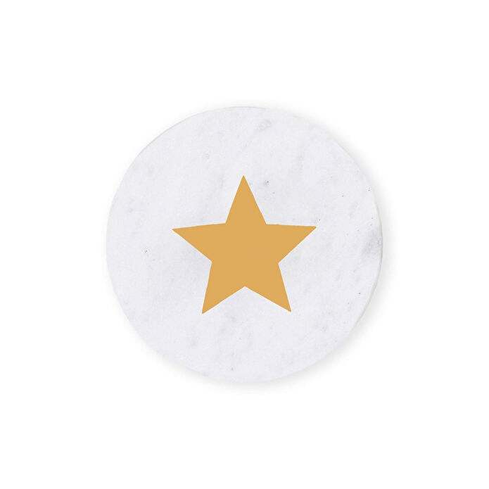 The Mia Mermer Bardak Altlığı Yildiz