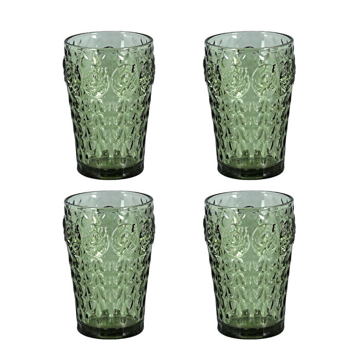 Lucky Art Florine Lucky Art 4lu Cam Mesrubat Bardagı Seti Yeşil