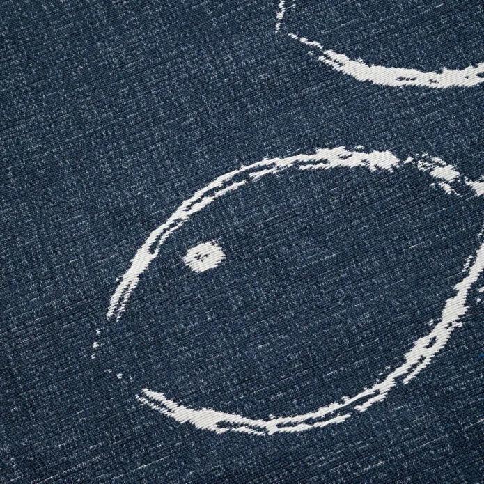 Mudo Home Larissa Fish Çi̇ft Tarafli Hali Laci̇vert Beyaz 120x180