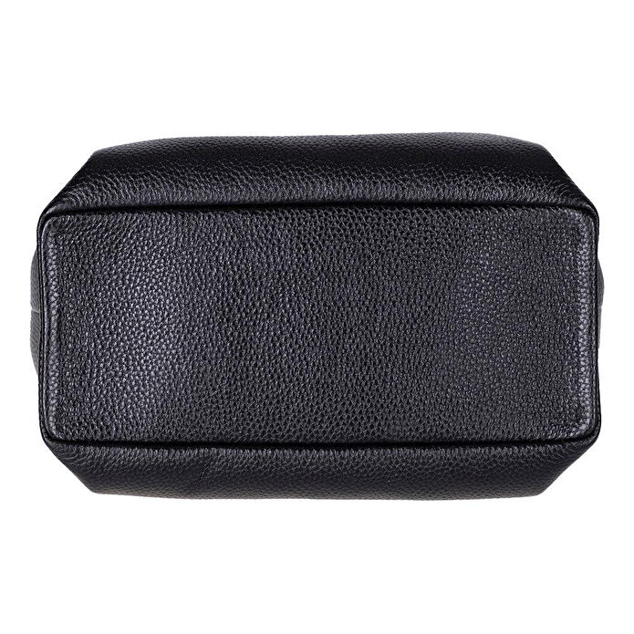 Bloominbag Marella Soft City Noir Black Leather Shoulder Bag / Deri Omuz Çantası