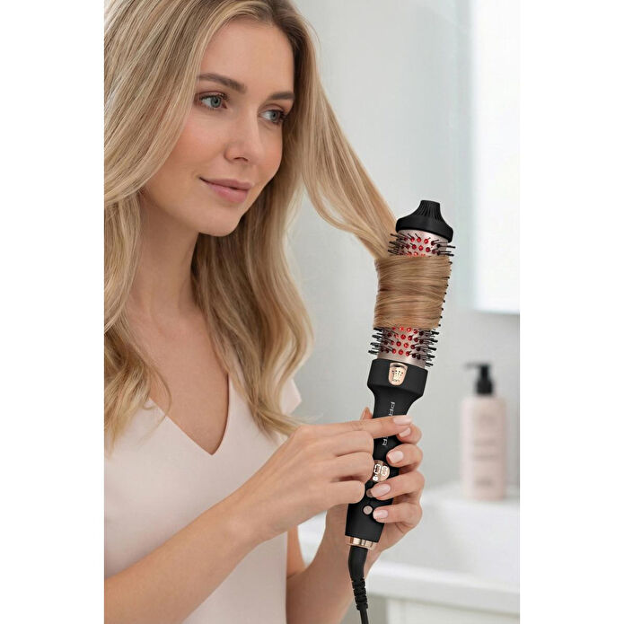 Premier Phc 2411 Nova Kızılötesi İyonik Termal Saç Şekillendirici Fırça Siyah Renk