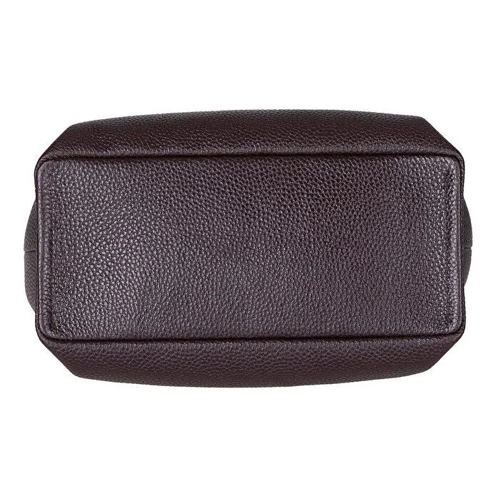 Bloominbag Marella Soft City Espresso Brown Leather Shoulder Bag / Deri Omuz Çantası