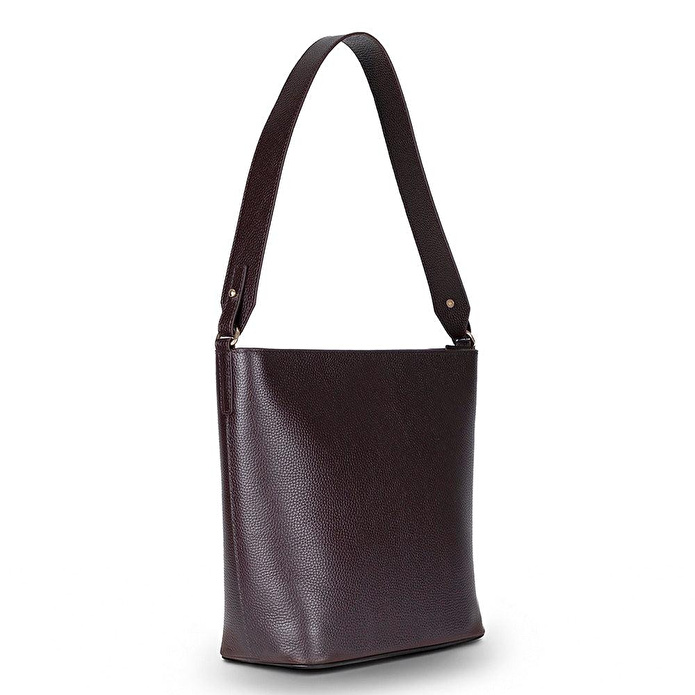 Bloominbag Milano Zip Tote – Toffee Brown Hakiki Deri Askılı Kadın Omuz Çantası