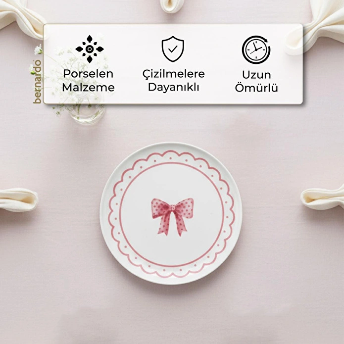 Bernardo Ribbon 6 Parça Pasta Takımı