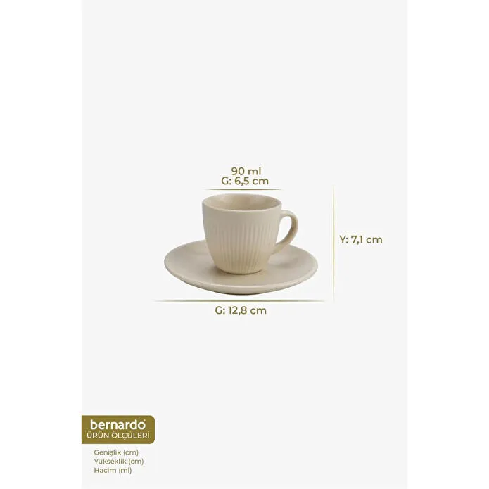 Bernardo Supra 6 Kişilik Fincan Takımı