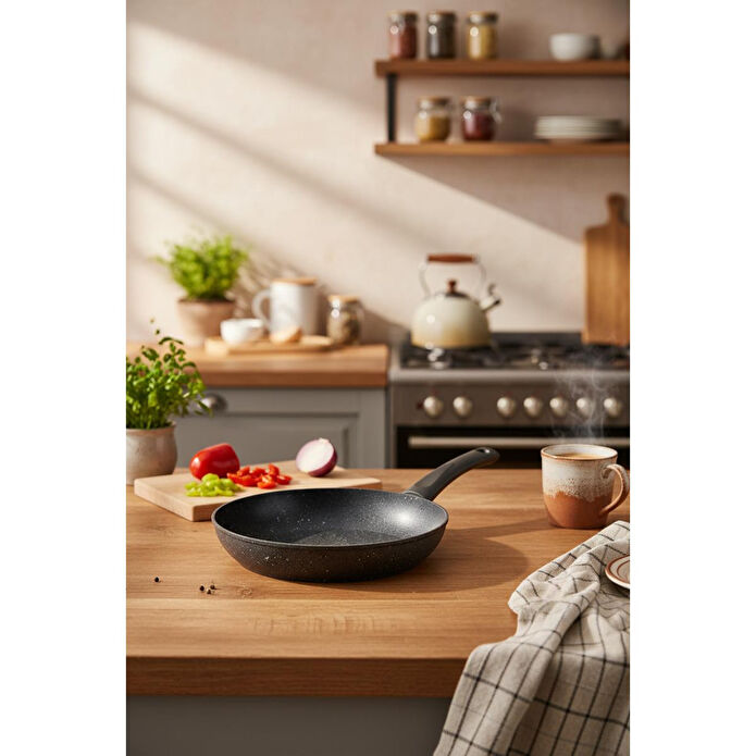 Bernardo Melcor 9 Parça Granit Tencere Seti Gri