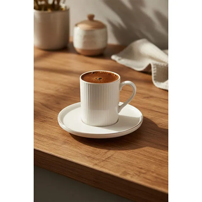 Bernardo Cello 6 Kişilik Fincan Takımı Altın