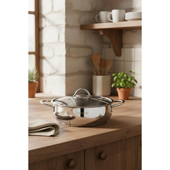 Bernardo Monde 6 Parça Yarı Küre Çelik Tencere Seti