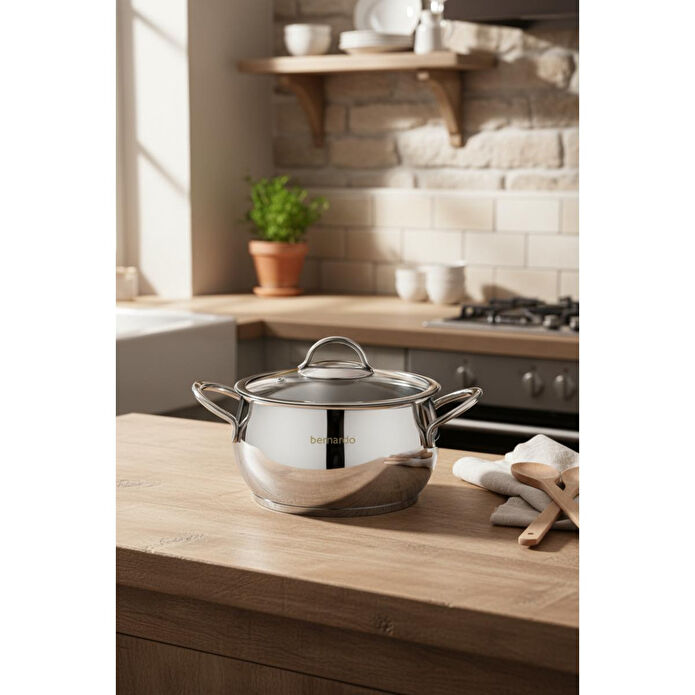 Bernardo Monde 6 Parça Yarı Küre Çelik Tencere Seti