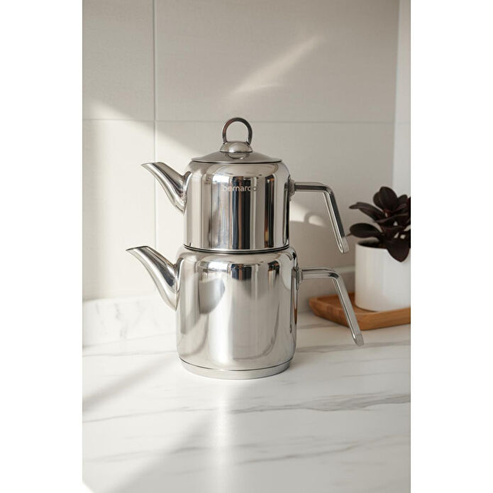 Bernardo Vellora Çelik Çaydanlık Takımı Mini