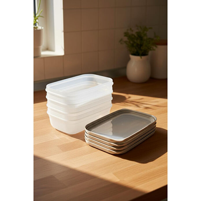 Bernardo Hide Plus 4'lü Saklama Kabı 700 Ml Beyaz