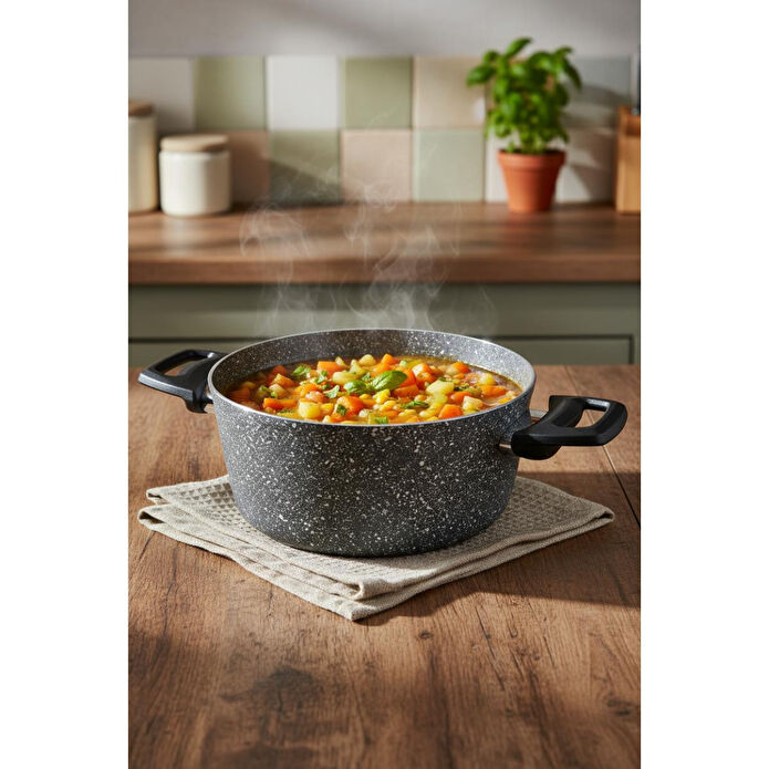 Bernardo Vormi 7 Parça Tencere Seti Gri