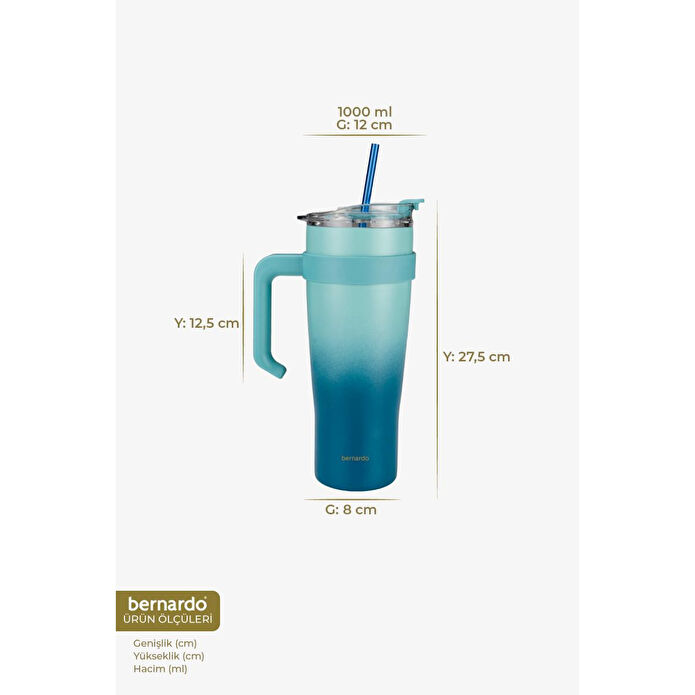 Bernardo Alto Pipetli Termos Bardak Lacivert 1000ml