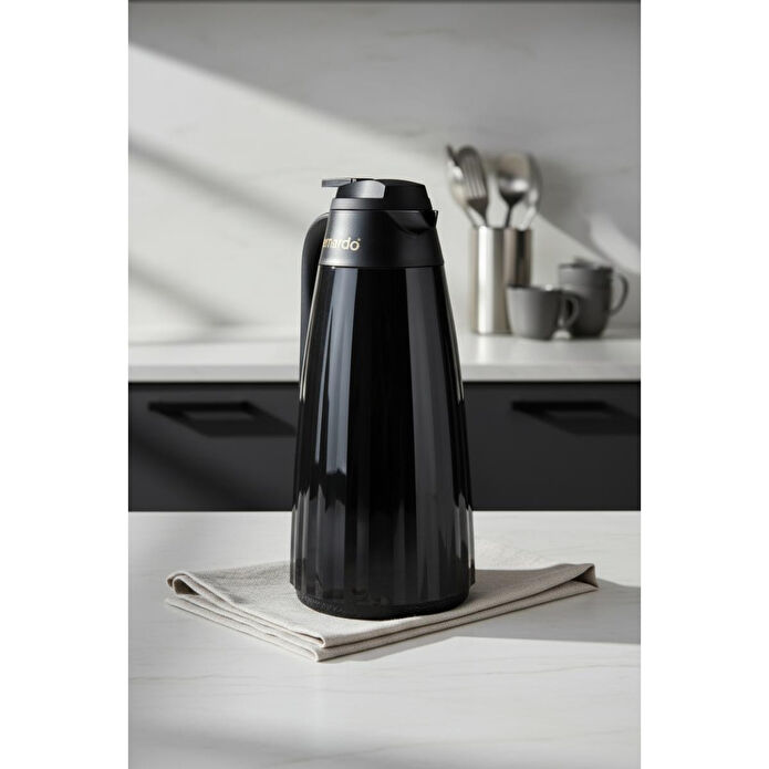Bernardo Velana Cam Termos Siyah 1.5 Litre