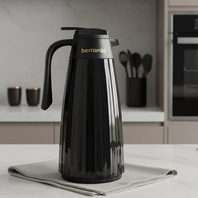 Bernardo Velana Cam Termos Siyah 1.5 Litre