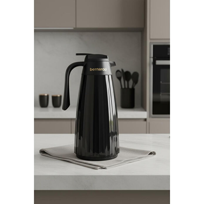 Bernardo Velana Cam Termos Siyah 1.5 Litre