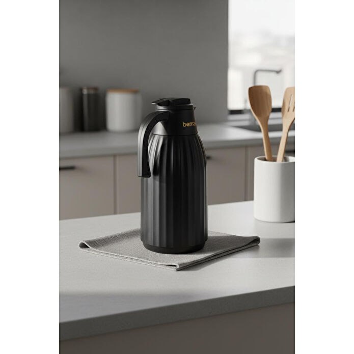 Bernardo Silva Cam Termos Siyah 1.5 Litre