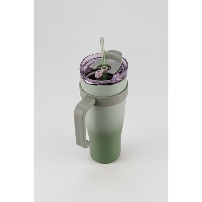 Bernardo Alto Pipetli Termos Bardak Yeşil 1000ml