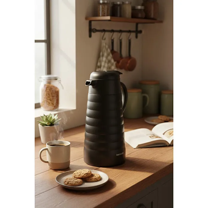 Bernardo Nora 2 Litre Çelik Termos Siyah