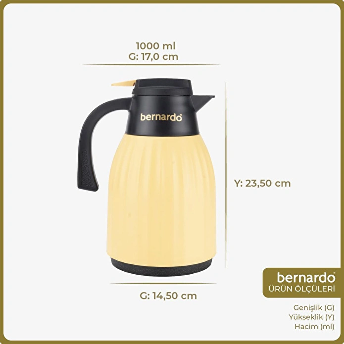 Bernardo Elantra Cam Termos Hardal 1 Litre