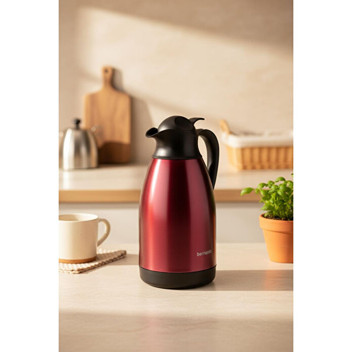 Bernardo Grandio Çelik Termos Bordo 2 Litre