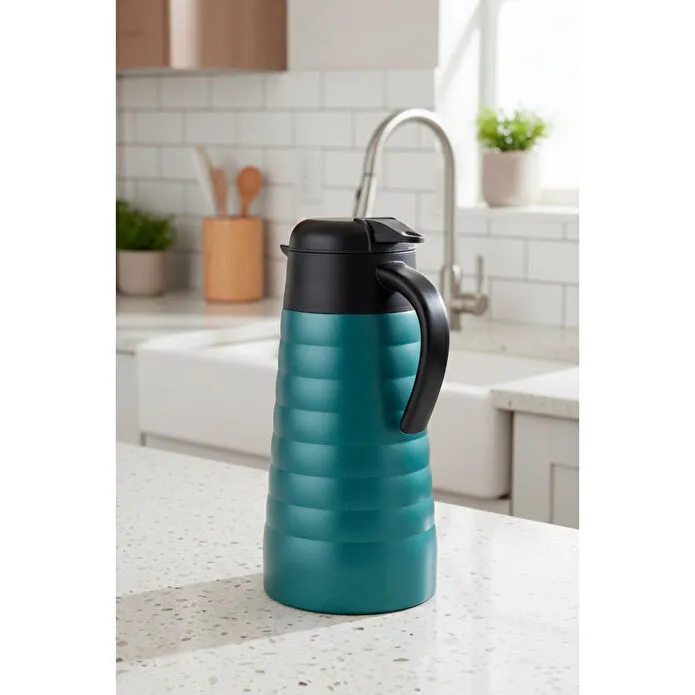 Bernardo Nora 2 Litre Çelik Termos Turkuaz