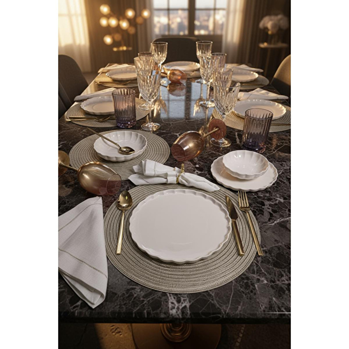 Bernardo Lyon 24 Parça Yemek Takımı