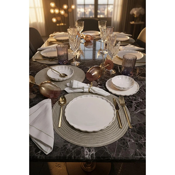 Bernardo Lyon 24 Parça Yemek Takımı