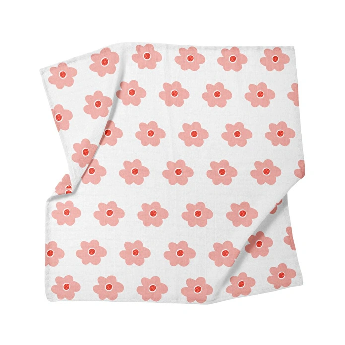 Itsy Bitsy Kids Amulet Blossom Bloom , Müslin Bebek Örtüsü , 70x70 Cm