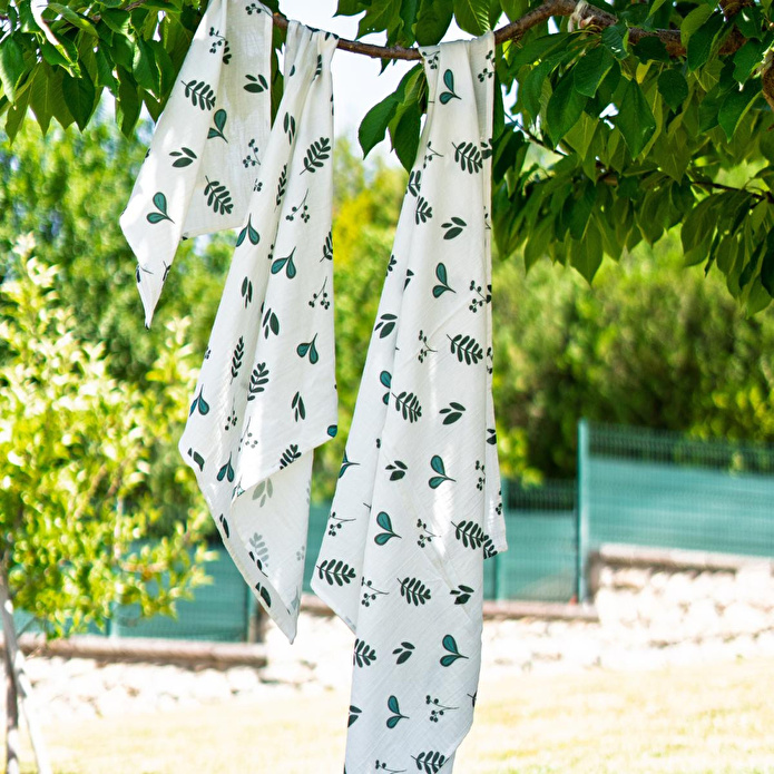 Itsy Bitsy Kids Big Flower Pink Zigzag , Müslin Bebek Örtüsü , 100x100 Cm