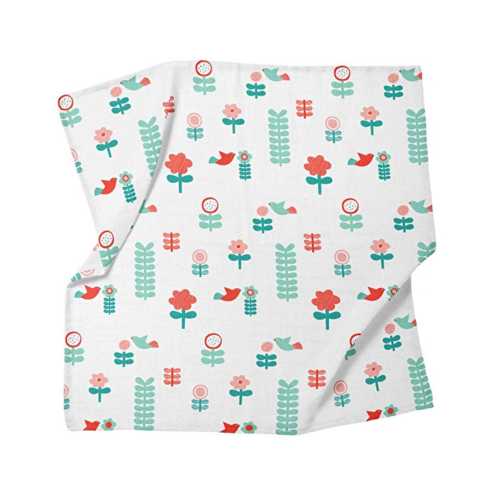 Itsy Bitsy Kids Amulet Blossom, Müslin Bebek Örtüsü , 100x100 Cm