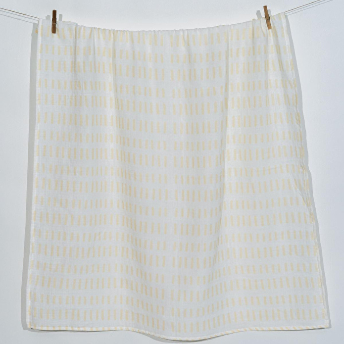 Itsy Bitsy Kids Amulet Lemon Lines , Müslin Bebek Örtüsü , 100x100 Cm