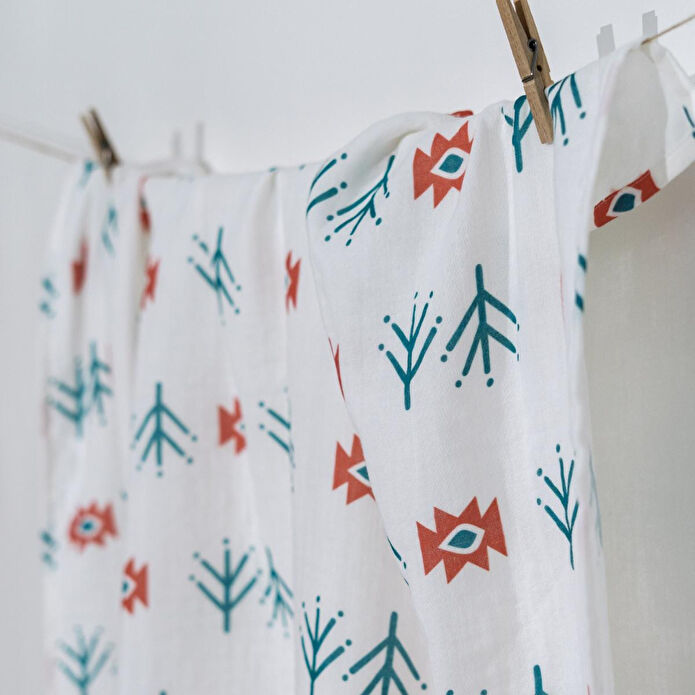 Itsy Bitsy Kids Petit Fleur, Müslin Ağız Mendili , 40x40 Cm 6'lı Set