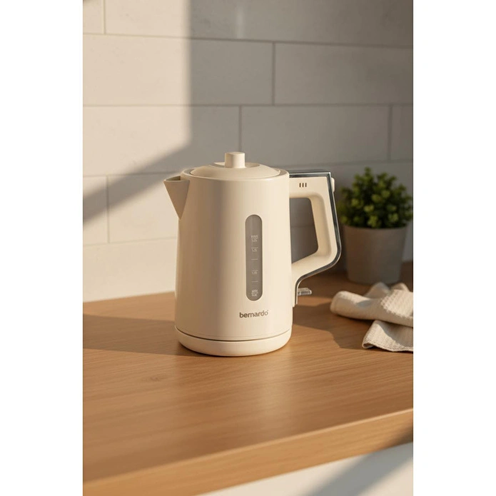 Bernardo Venedik Cam Demlikli Çay Makinesi Krem