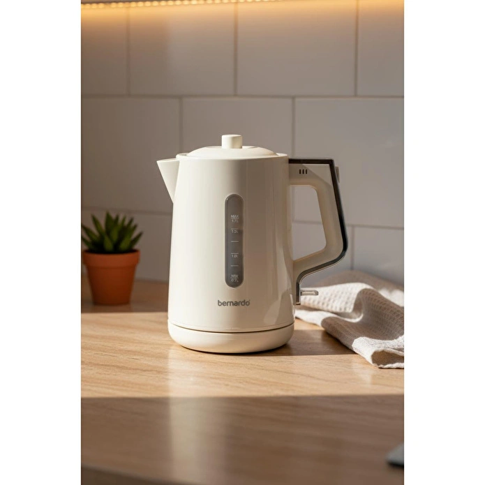 Bernardo Venedik Cam Demlikli Çay Makinesi Krem